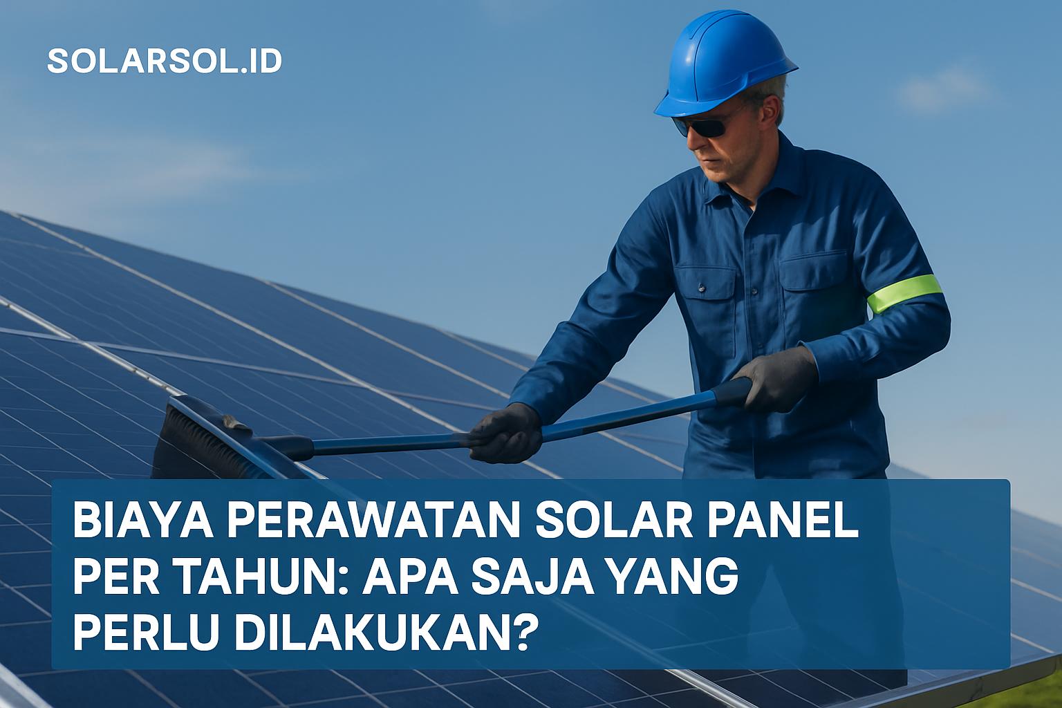 Biaya Perawatan Solar Panel Per Tahun: Apa Saja yang Perlu Dilakukan?