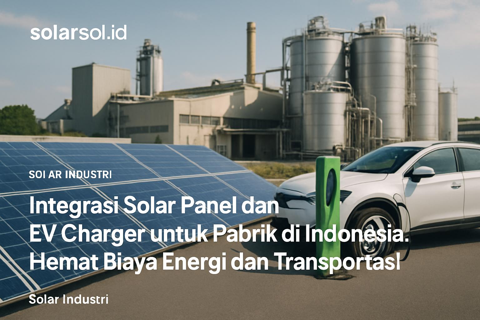 Integrasi Solar Panel dan EV Charger untuk Pabrik di Indonesia: Hemat Biaya Energi dan Transportasi