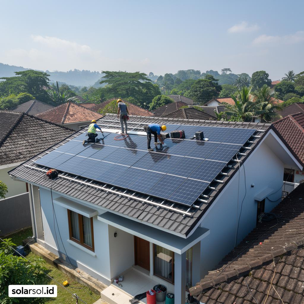 Jasa Pasang Solar Panel Bandung: Studi Kasus + Harga 2026