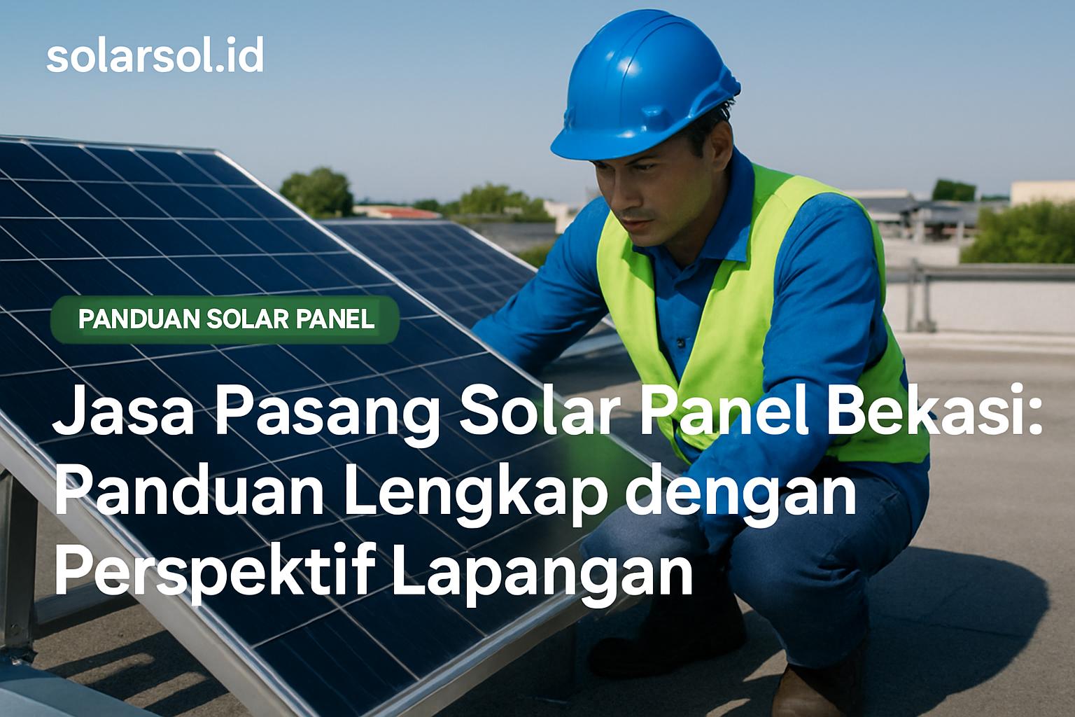 Jasa Pasang Solar Panel Bekasi: Panduan Lengkap dengan Perspektif Lapangan