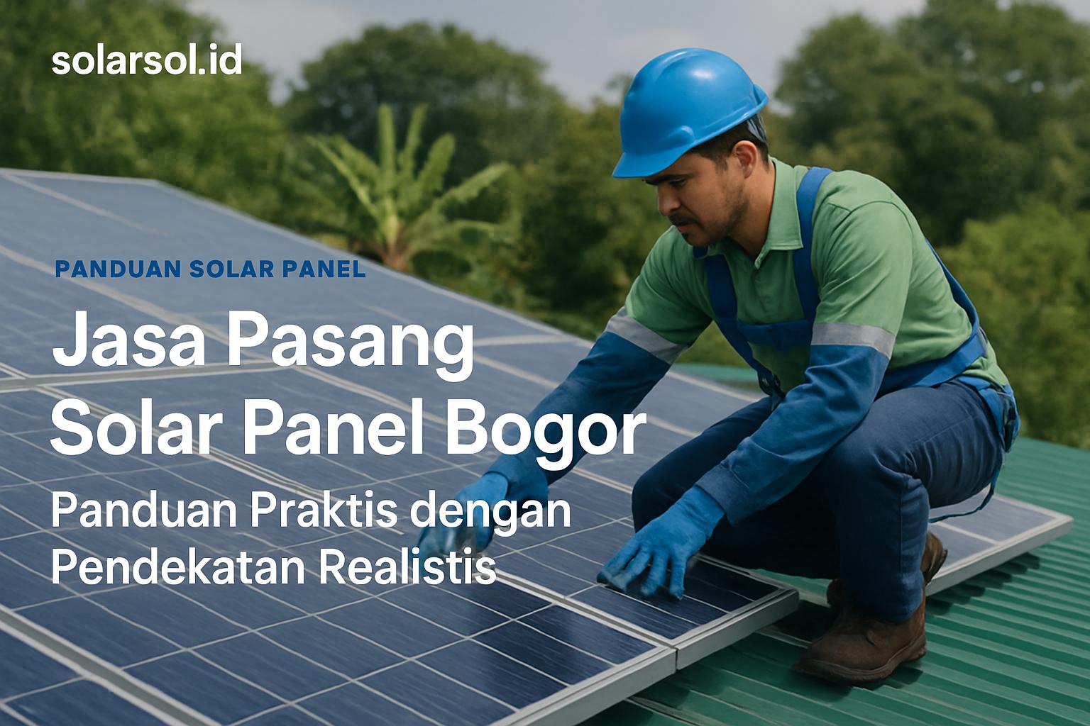 Jasa Pasang Solar Panel Bogor: Panduan Praktis dengan Pendekatan Realistis
