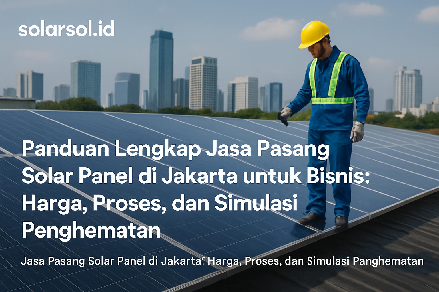 Panduan Lengkap Jasa Pasang Solar Panel di Jakarta untuk Bisnis: Harga, Proses, dan Simulasi Penghematan