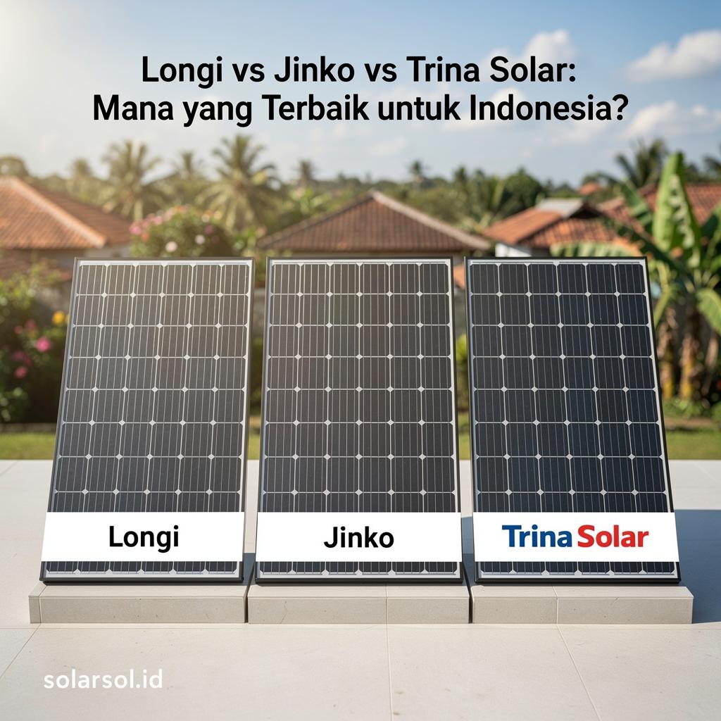 Longi vs Jinko vs Trina Solar: Mana yang Terbaik untuk Indonesia?