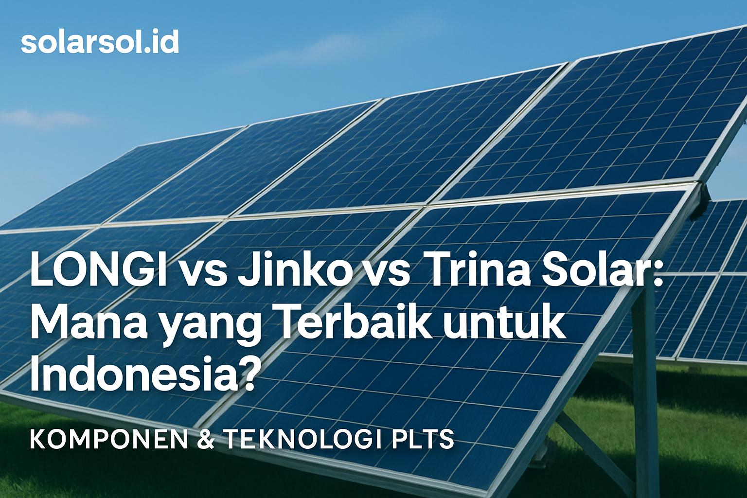 Longi vs Jinko vs Trina Solar: Mana yang Terbaik untuk Indonesia?