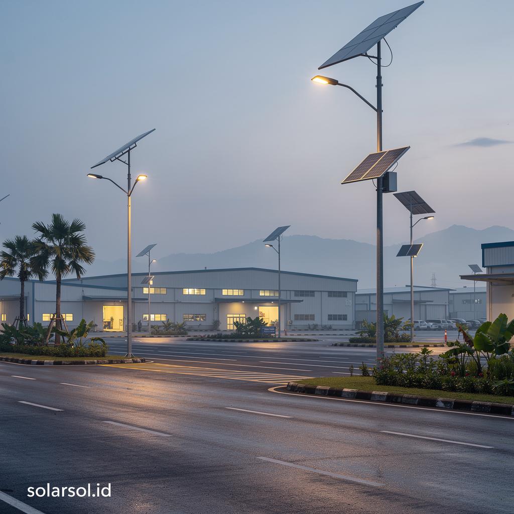 Panduan Memilih dan Menggunakan Lampu Jalan Tenaga Surya (PJU Solar) untuk Kawasan Industri di Indonesia