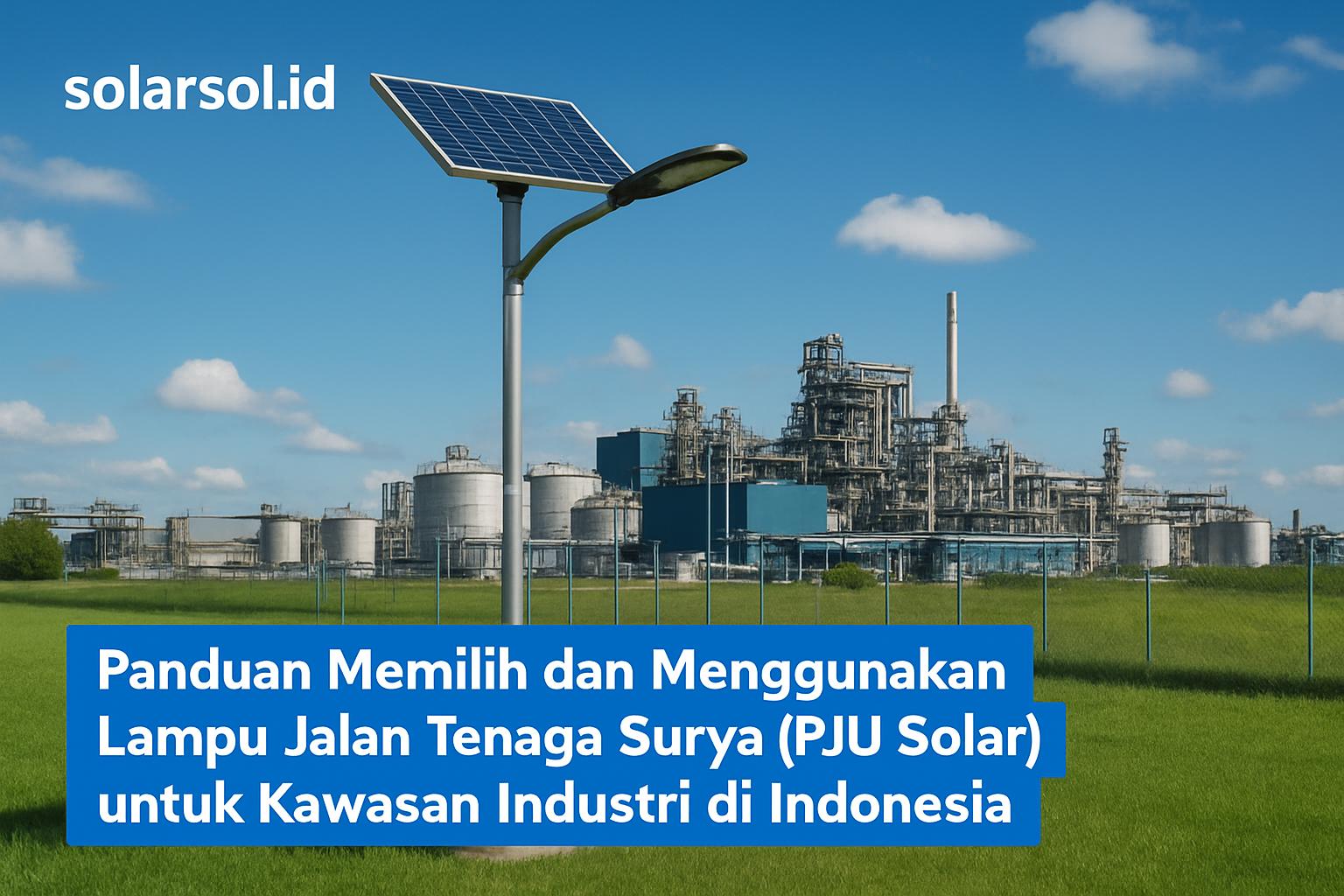 Panduan Memilih dan Menggunakan Lampu Jalan Tenaga Surya (PJU Solar) untuk Kawasan Industri di Indonesia