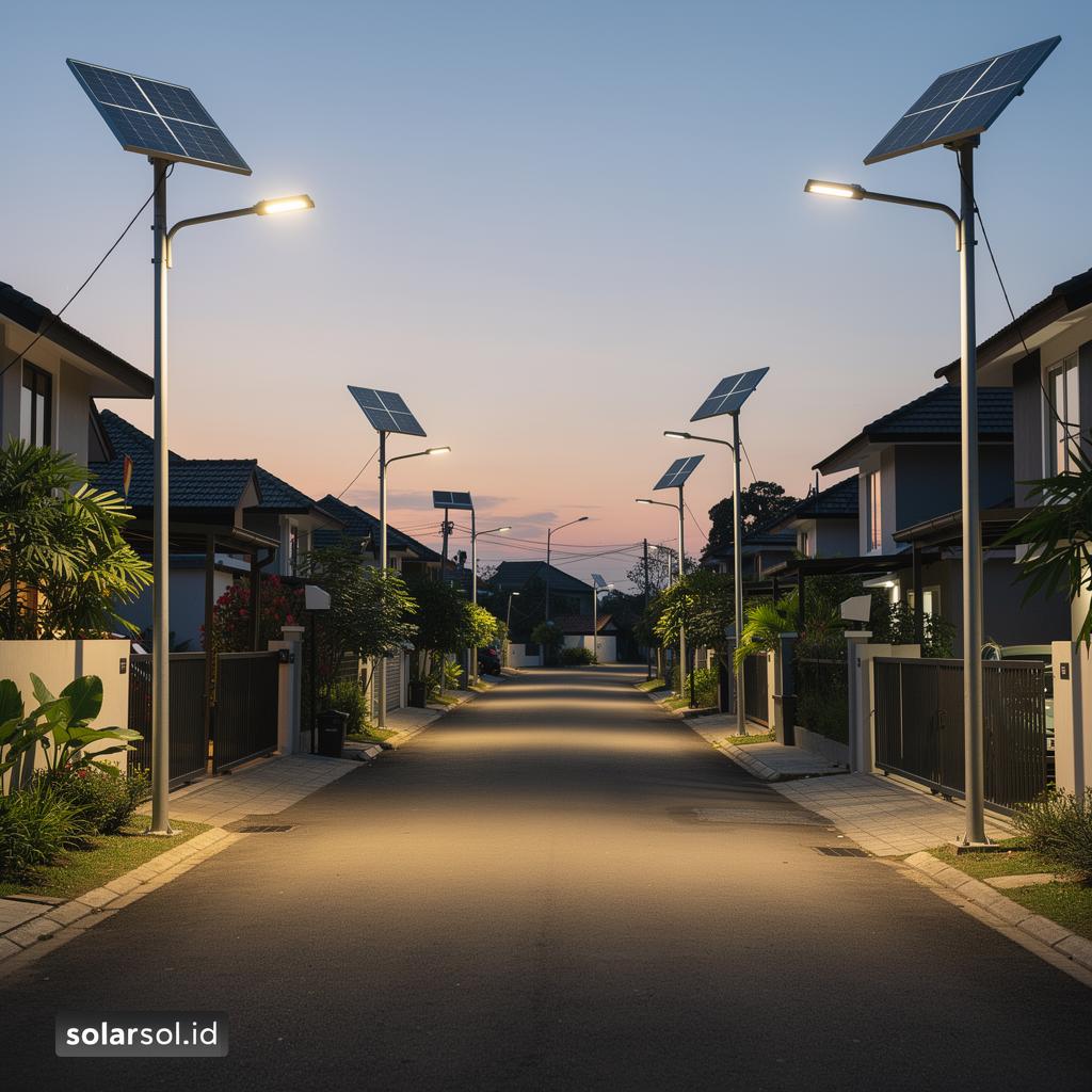 Panduan Memilih PJU Solar untuk Penerangan Jalan Perumahan di Indonesia