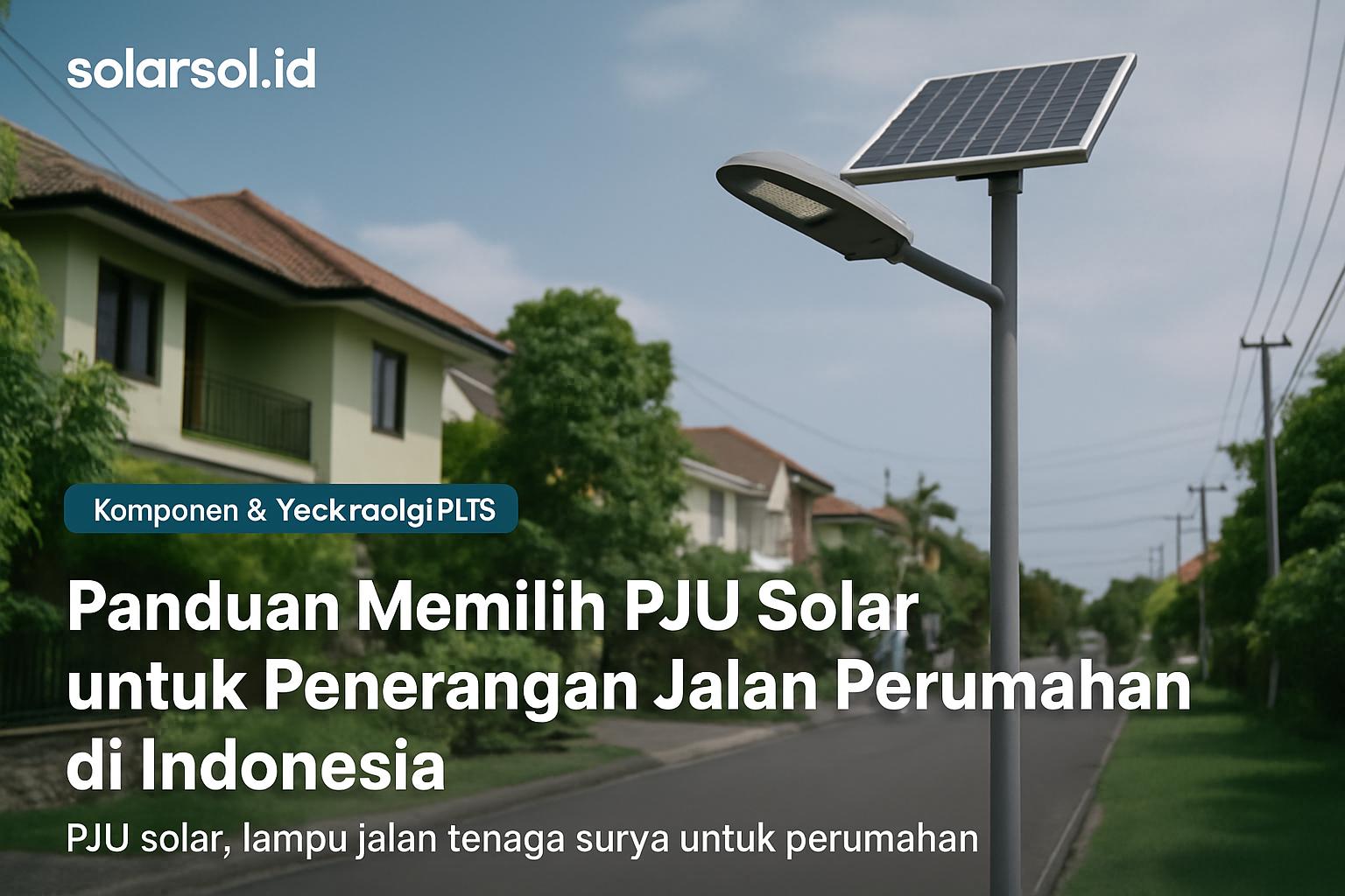 Panduan Memilih PJU Solar untuk Penerangan Jalan Perumahan di Indonesia
