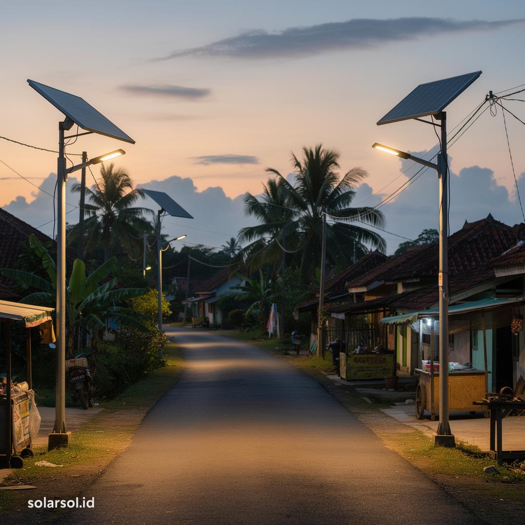 Panduan Memilih Watt PJU Solar yang Tepat untuk Penerangan Jalan Desa di Indonesia