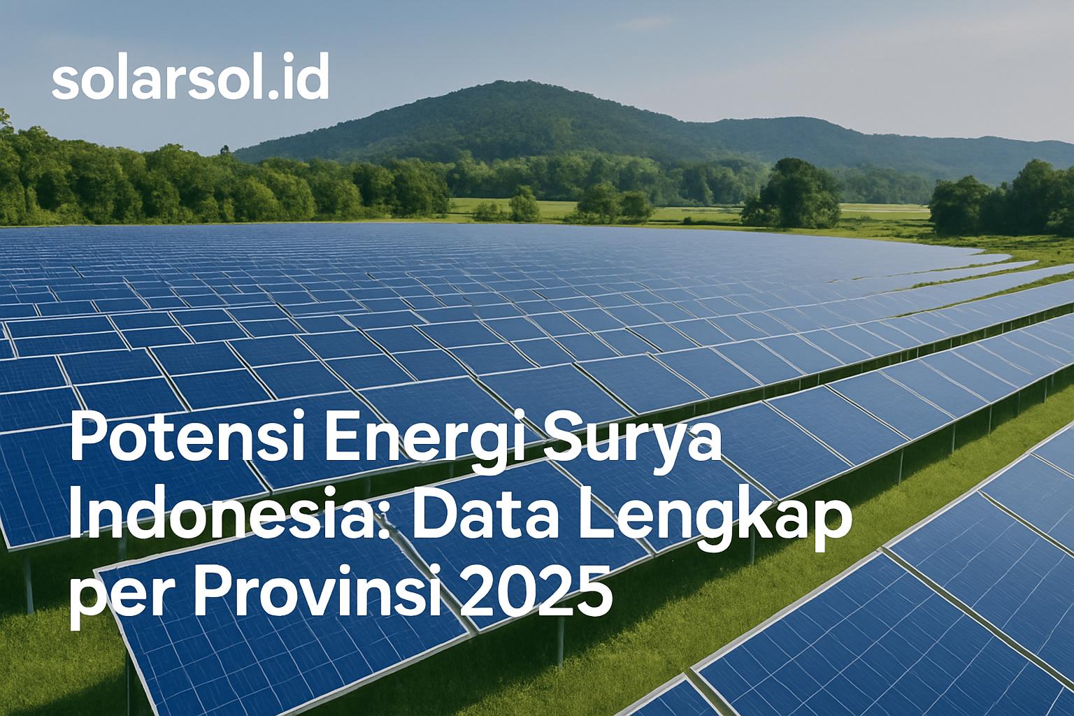 Potensi Energi Surya Indonesia: Data Lengkap per Provinsi 2025