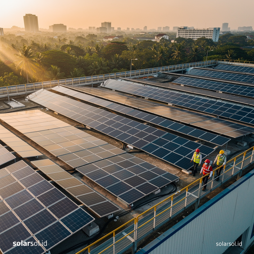 ROI Solar Panel Industri: Studi Kasus Pabrik 100 kWp di Jawa Timur