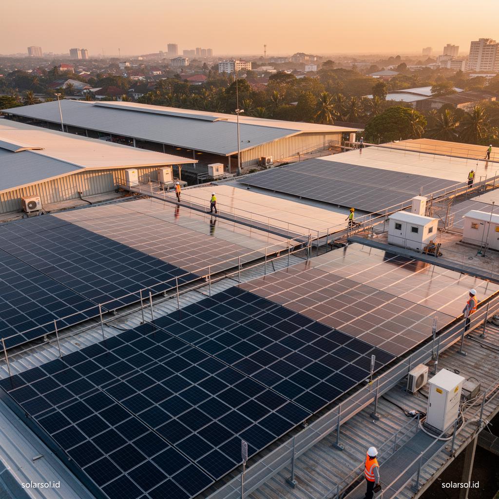 ROI Solar Panel Industri: Studi Kasus Pabrik 100 kWp di Jawa Timur