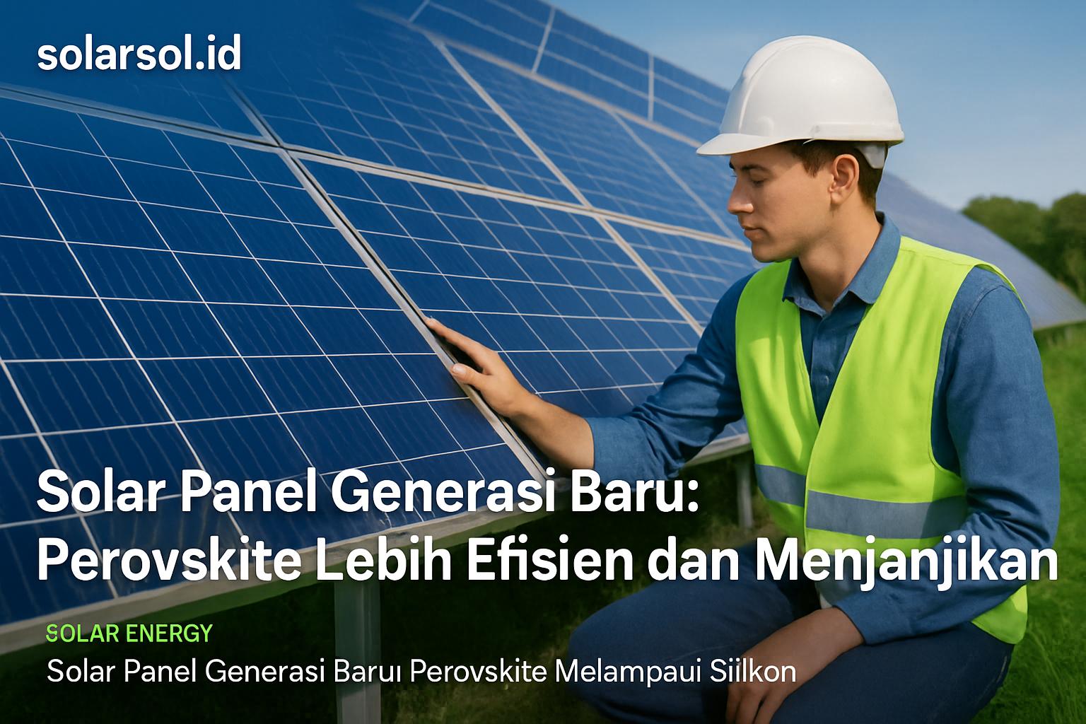 Solar Panel Generasi Baru: Perovskite Lebih Efisien dan Menjanjikan