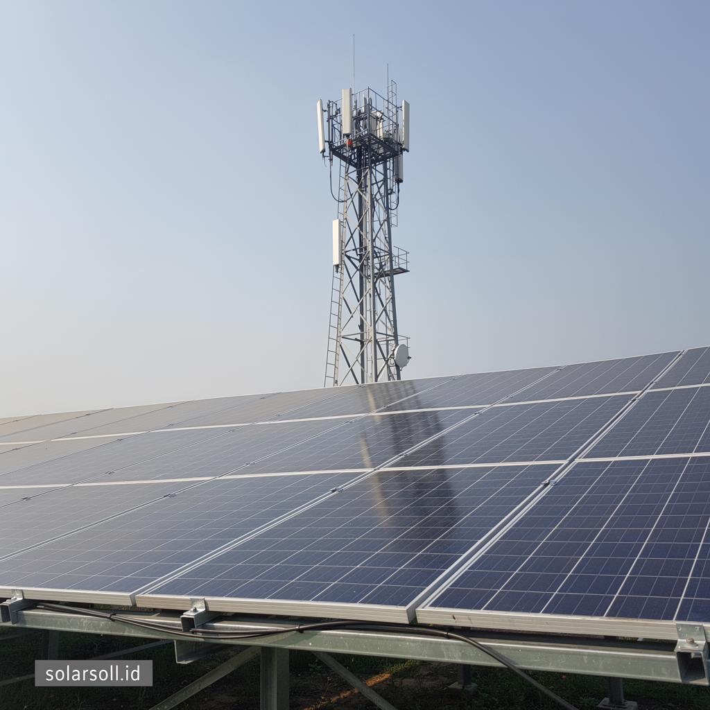 Solar Panel untuk Menara BTS dan Telekomunikasi di Lokasi Terpencil Indonesia