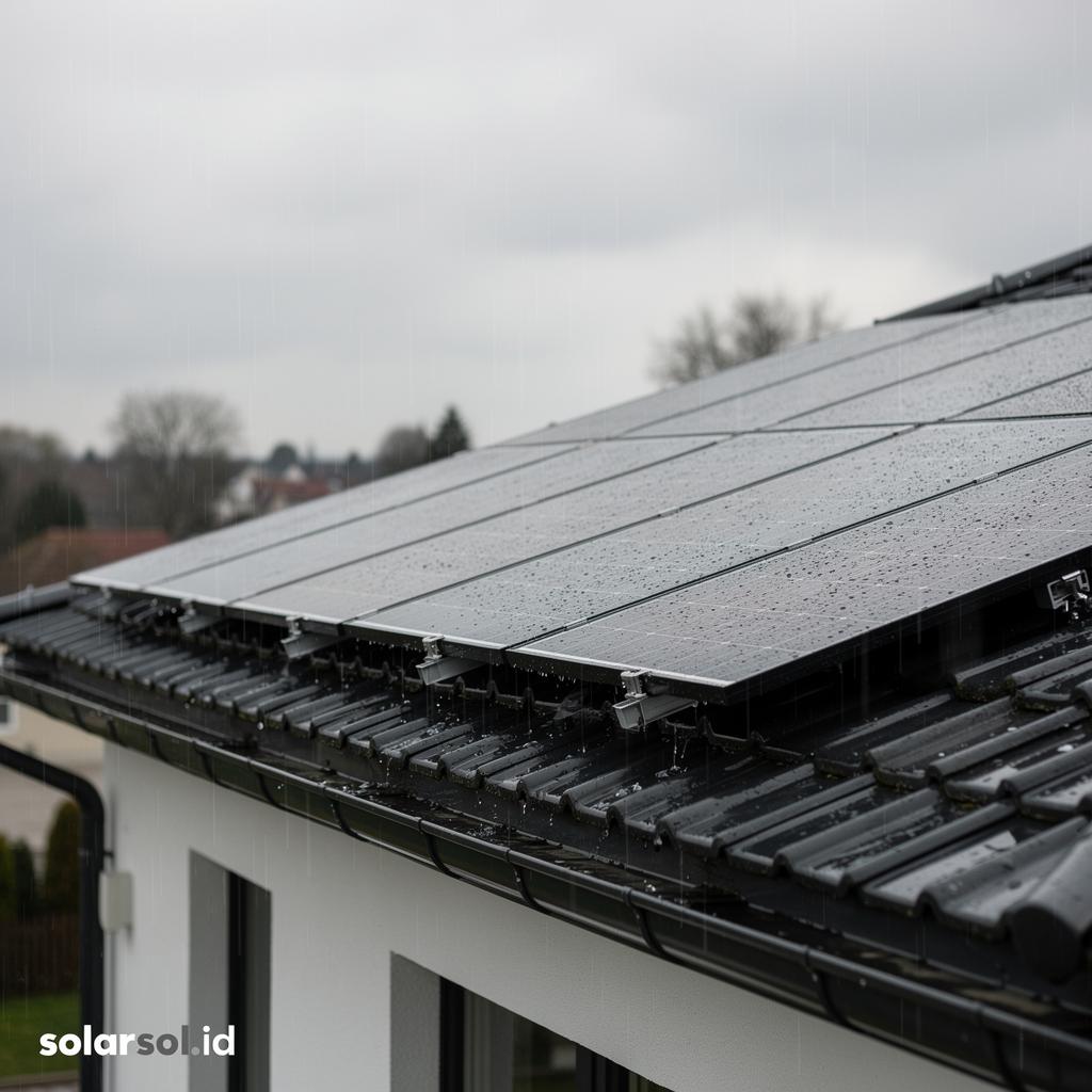 Apakah Solar Panel Tetap Efektif Saat Mendung dan Hujan? Fakta vs Mitos