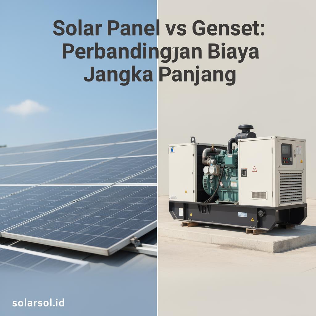 Solar Panel vs Genset: Perbandingan Biaya Jangka Panjang