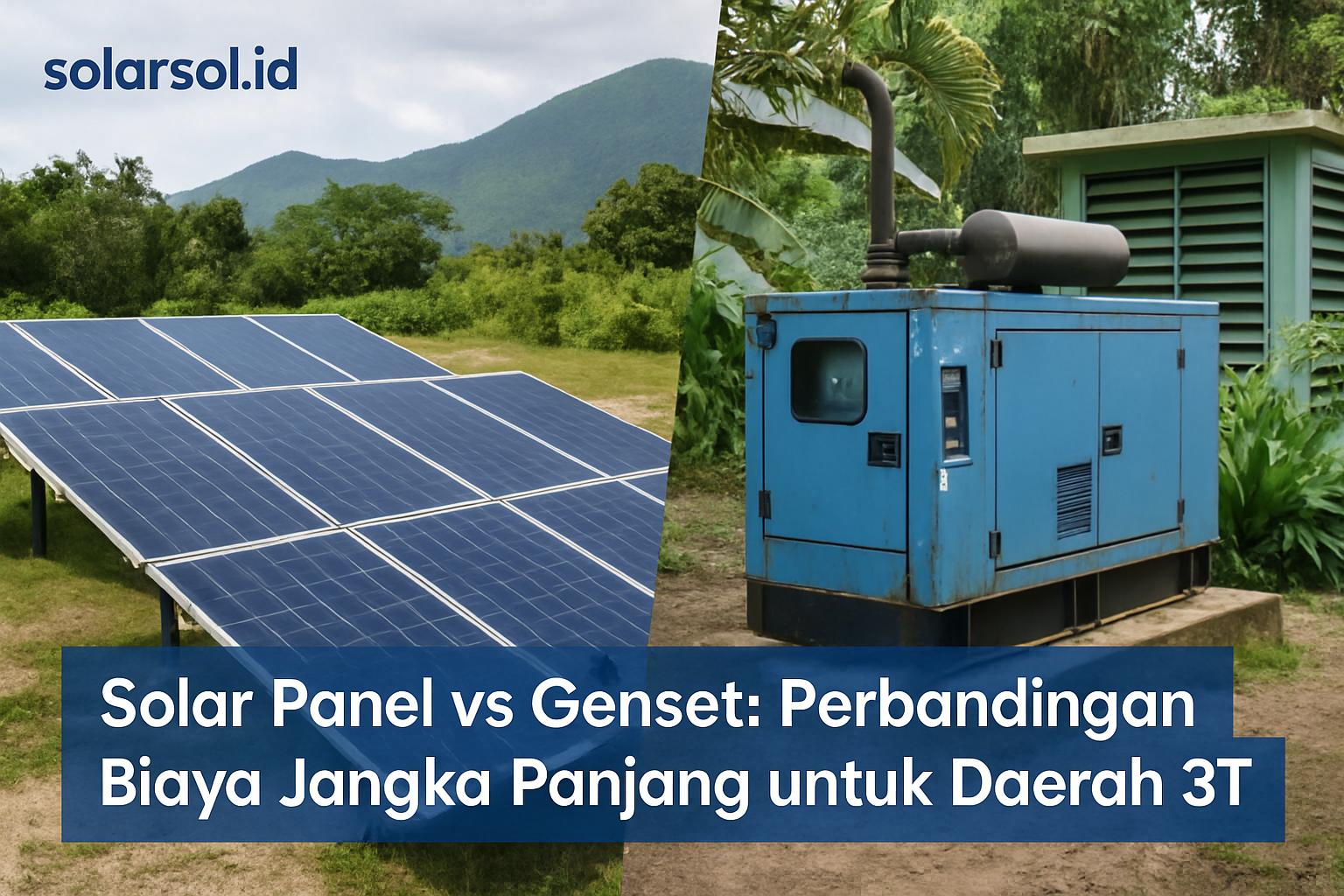 Solar Panel vs Genset: Perbandingan Biaya Jangka Panjang
